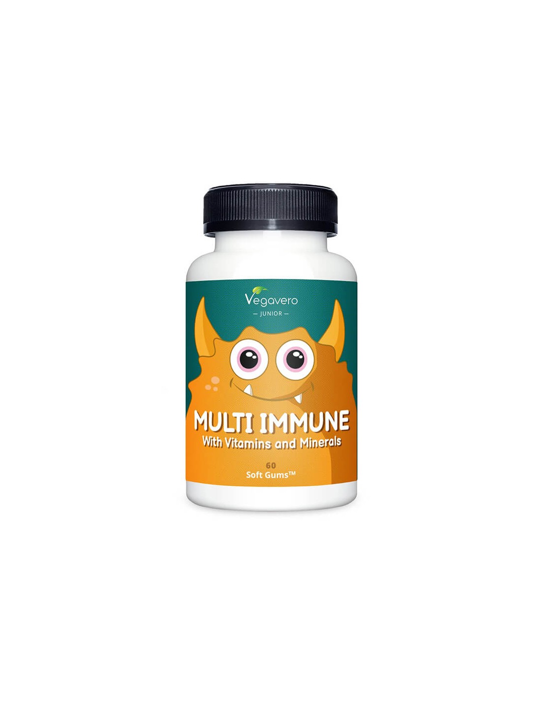 Multi Immune avec vitamines et minéraux - Vitamines et minéraux multi-immuns pour enfants, 60 comprimés de gel <tc>Vegavero</tc>