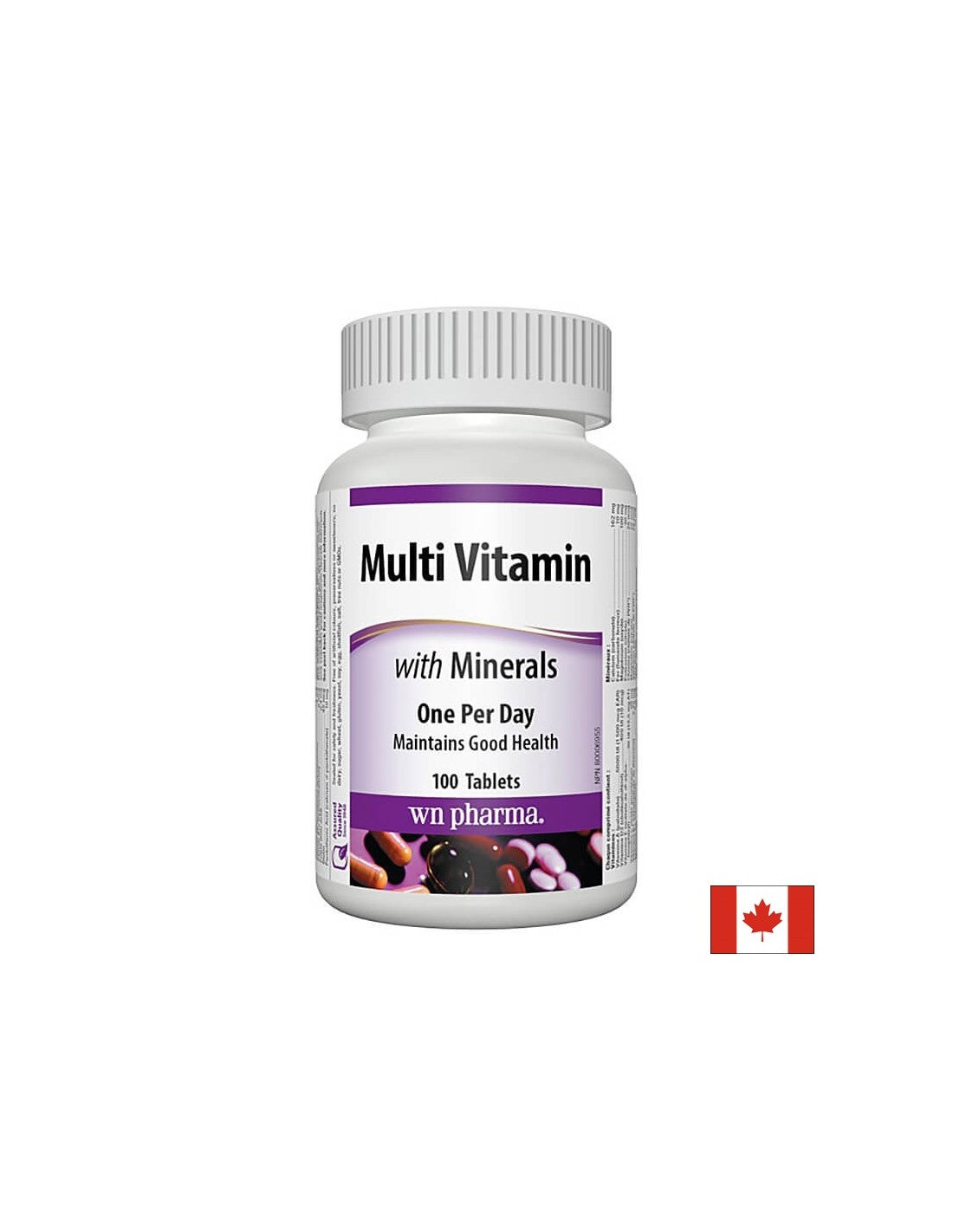 Multivitamines avec minéraux - Multivitamines + minéraux, 100 comprimés <tc>Webber Naturals</tc>