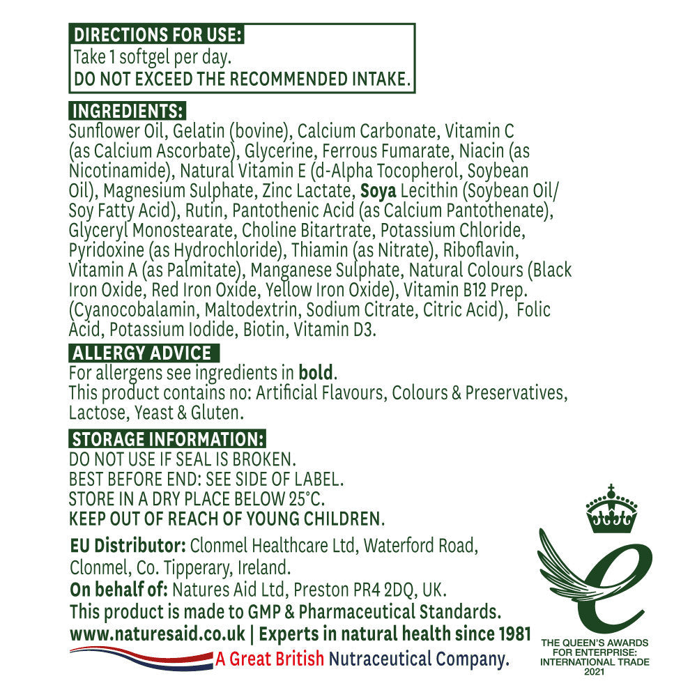 Multi-vitamines et minéraux (multi-vitamines et minéraux) 90 softgels naturesaid