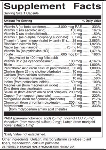 Multi avec fer | Formule active - 90 capsules