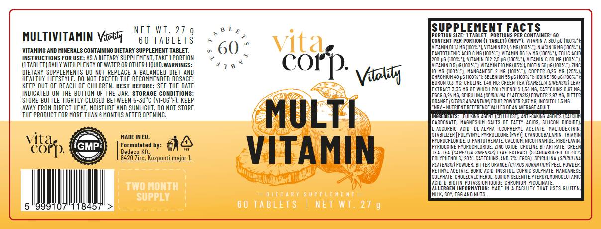 Vitalité multivitamine - 60 comprimés