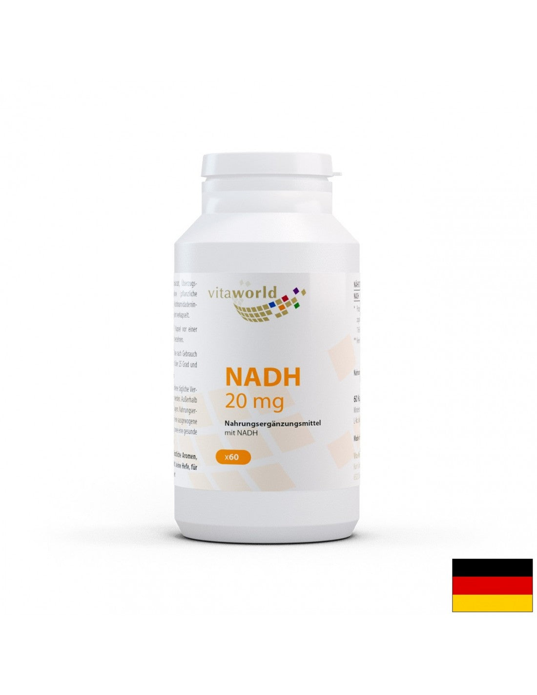 Nadh/nicotinamide adénine dinucléotide 20 mg, 60 capsules