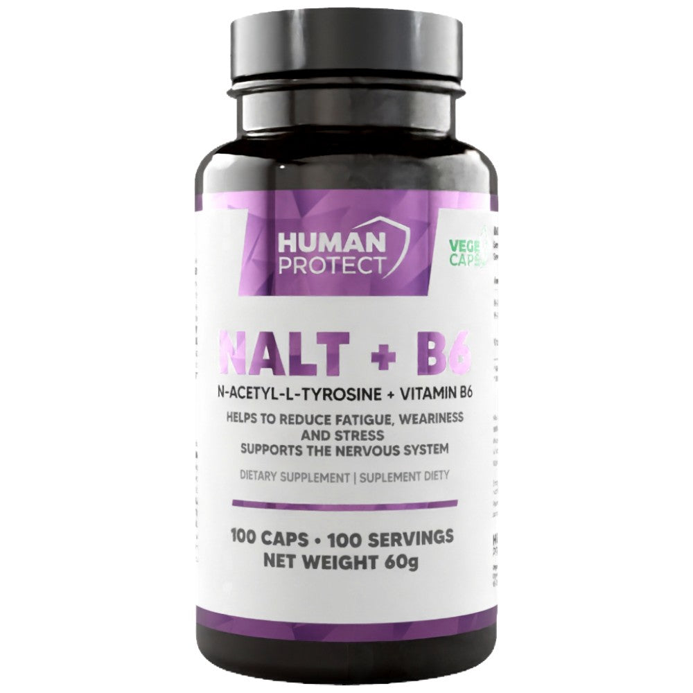 Nalt + B6 | 500 mg de N-acétyle L-tyrosine - 100 capsules