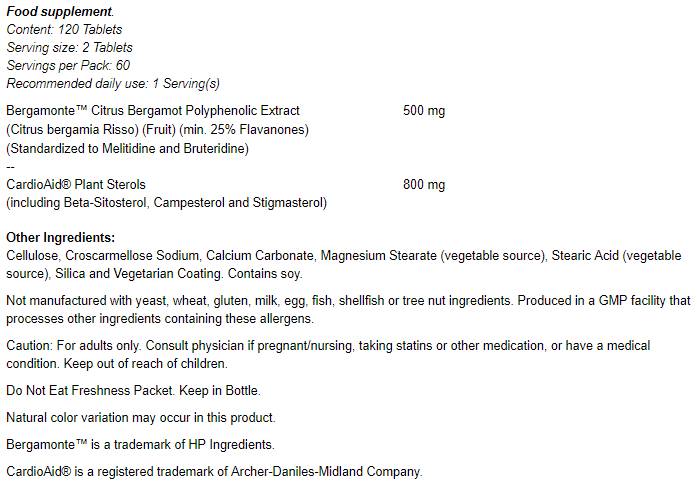Cholestérol Pro - 120 comprimés