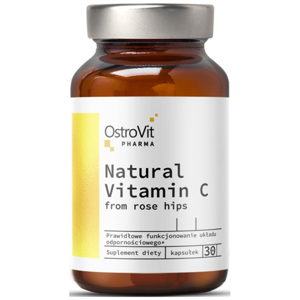 Vitamine naturelle C 1000 mg/des hanches de rose 30 capsules