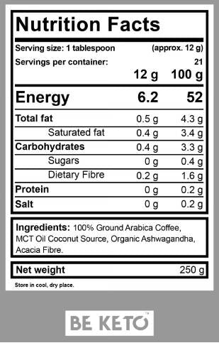 N ° 1 Keto Supreme Coffee - 250 grammes