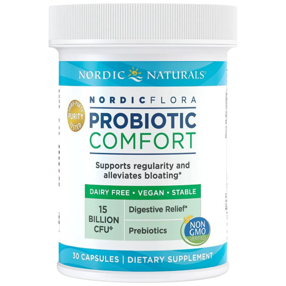 Confort probiotique de la flore nordique | 15 milliards de cellules actives - 30 capsules de gel