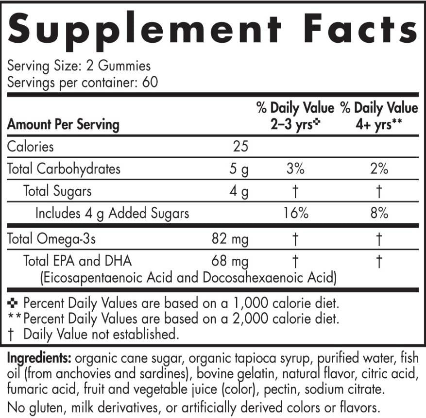 Gummies nordiques oméga-3 82 mg - 120 gummies