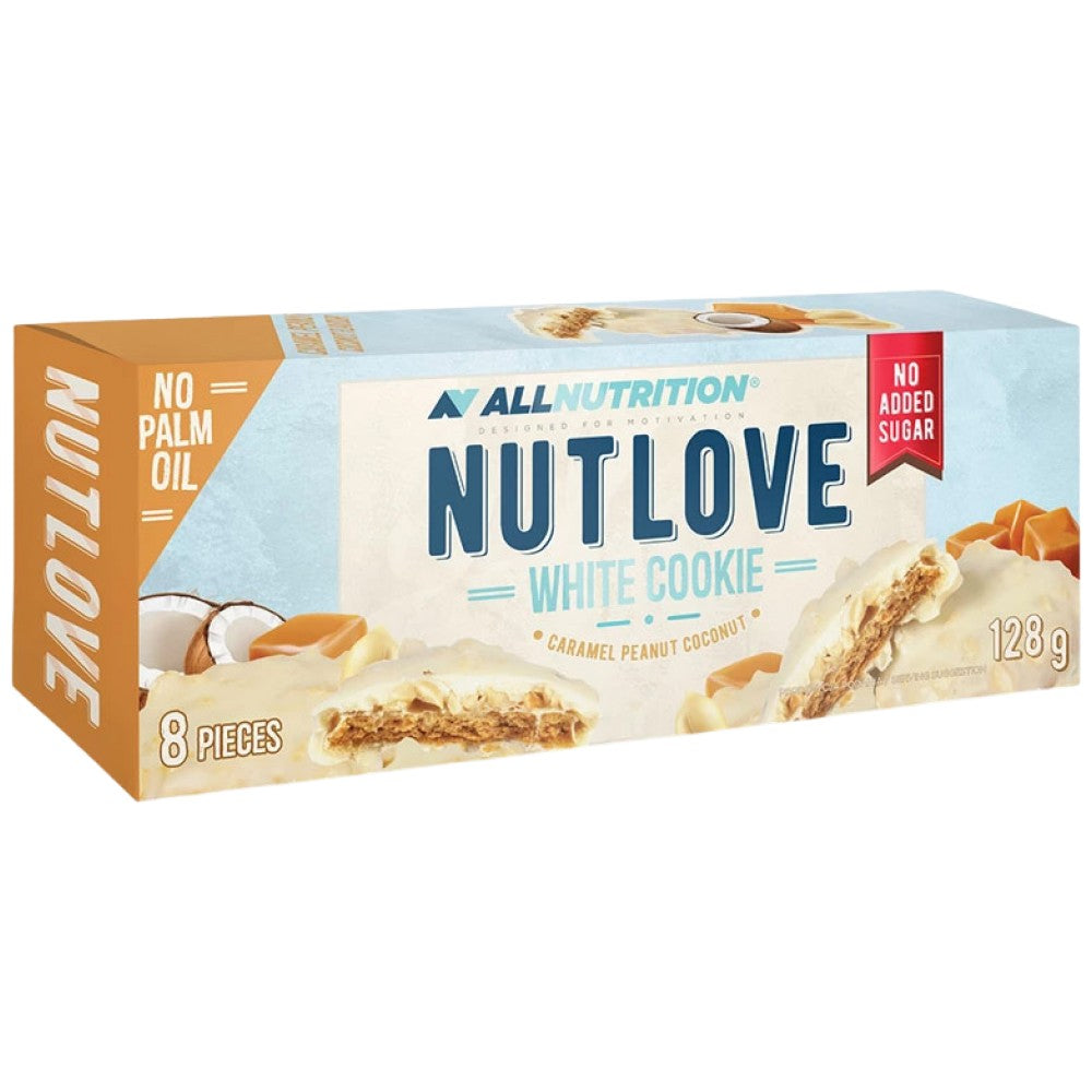 Cookie blanc Nutlove | Caramel, arachide et noix de coco - 128 grammes