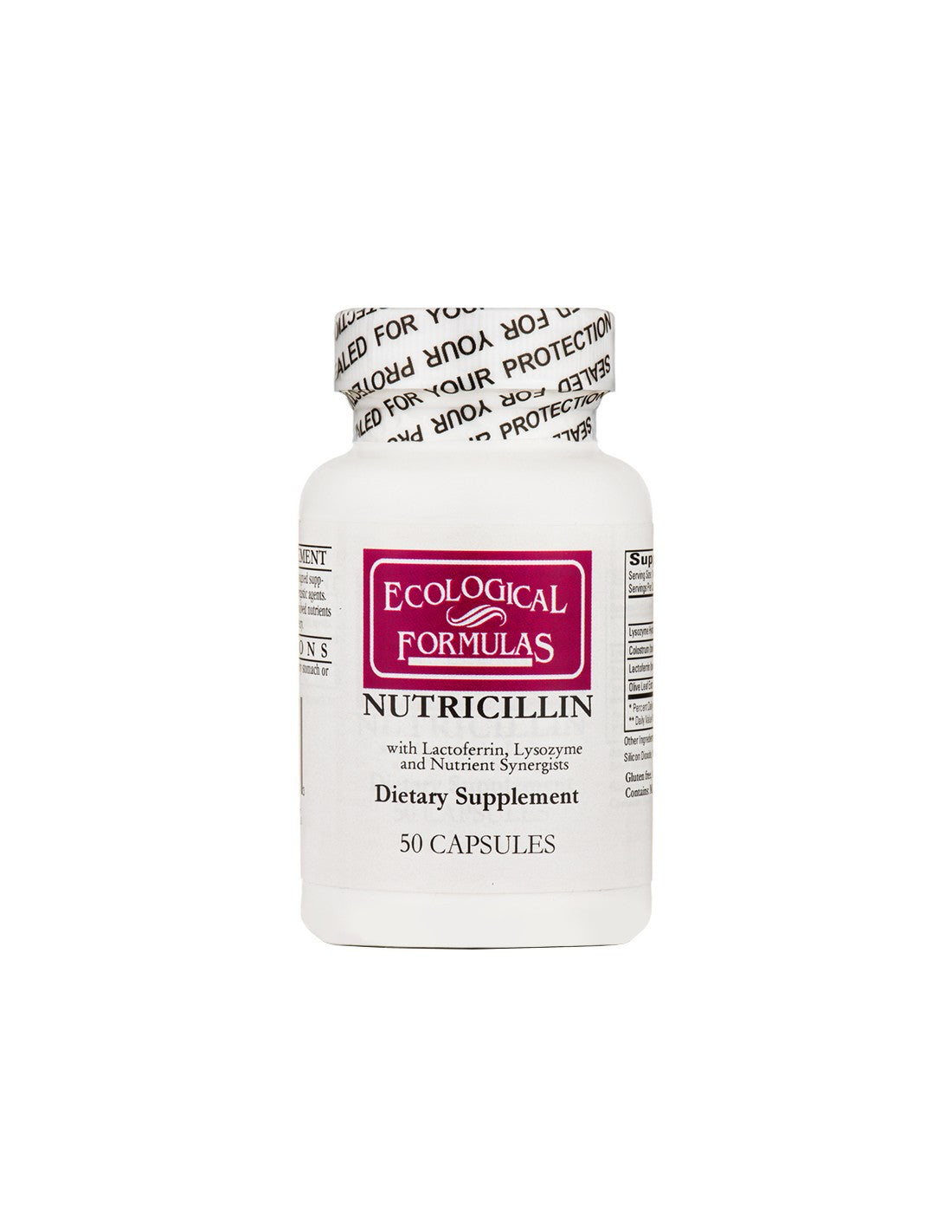 Nutricillin - Nutricillin, 50 capsules Formules écologiques