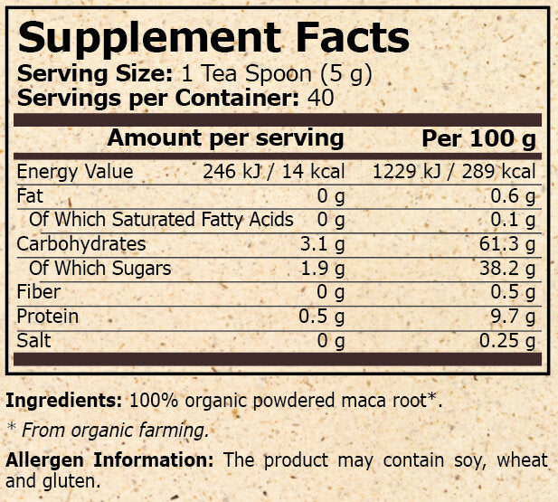 <tc>Pure Nutrition</tc> - MACA BIO - 200 g