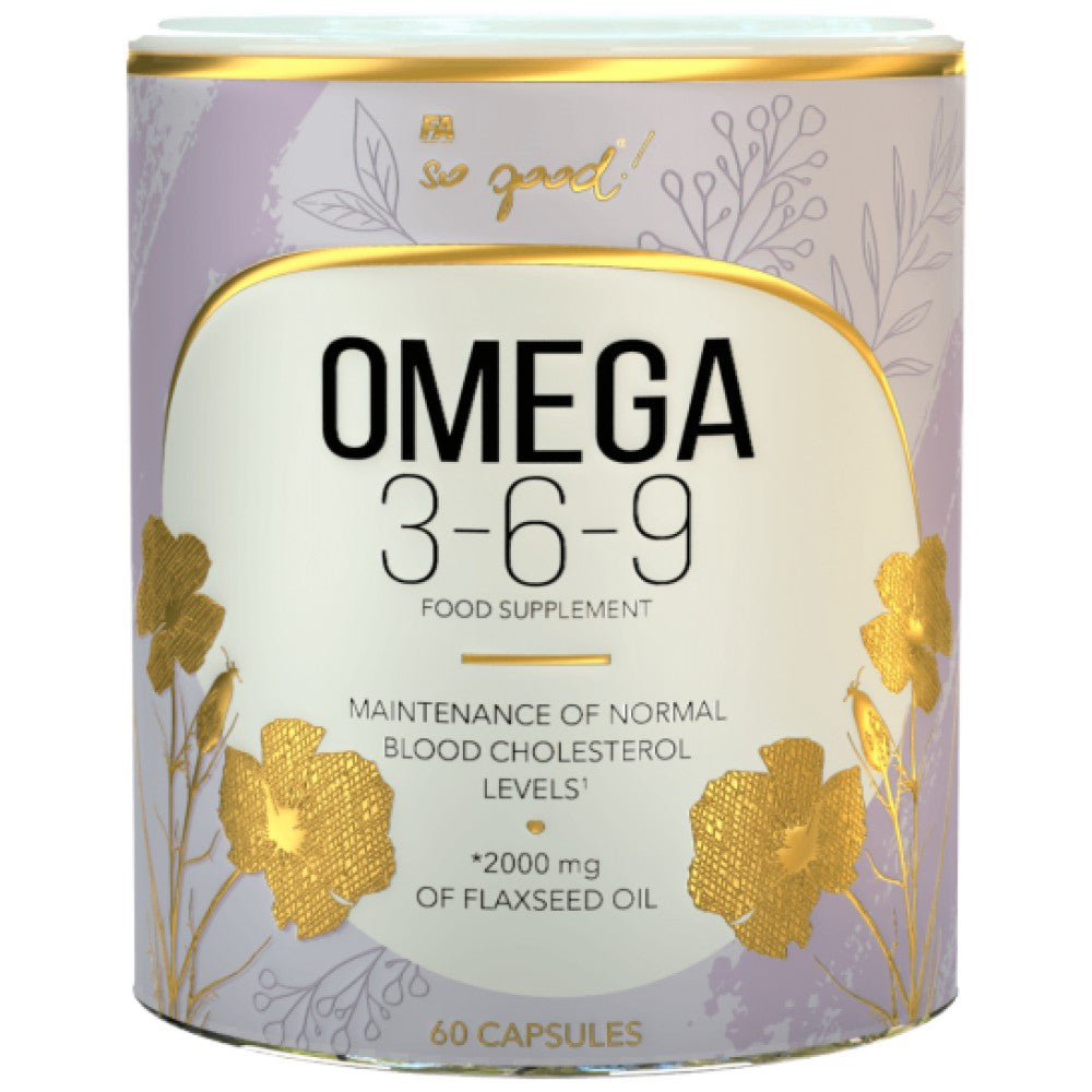 Omega 3-6-9 Huile de lin 1000 mg | Si bon! Série - 60 softgels
