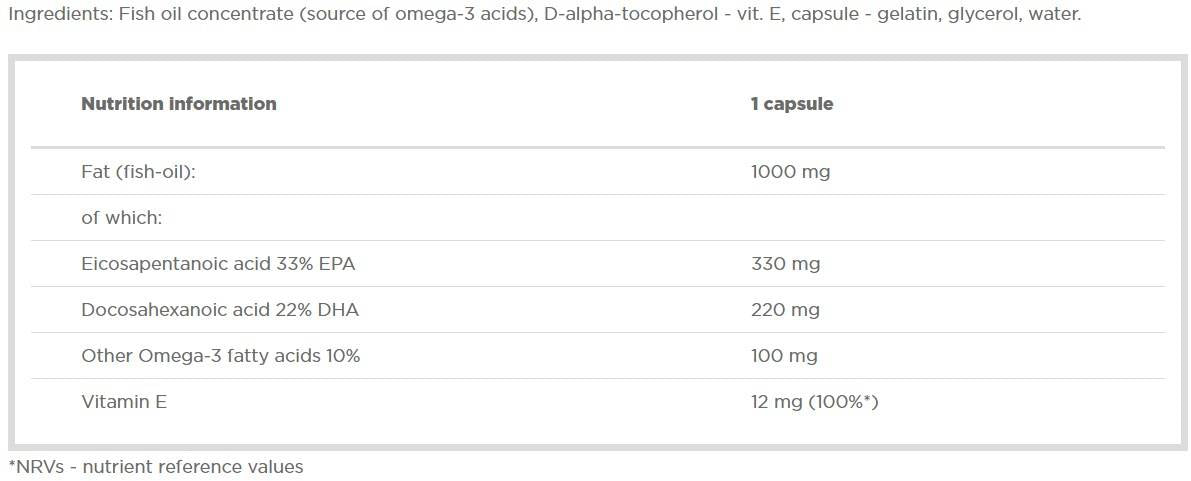 Omega 3 Gold Sport Edition - 120 capsules de gel