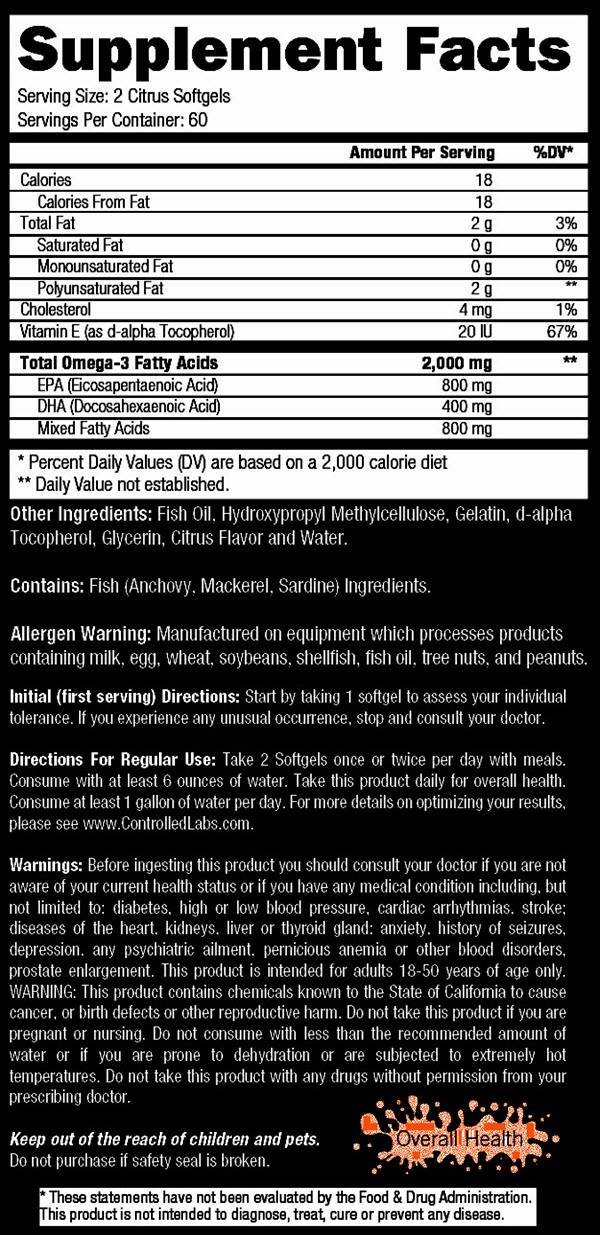 Orange Oximega - 120 capsules de gel