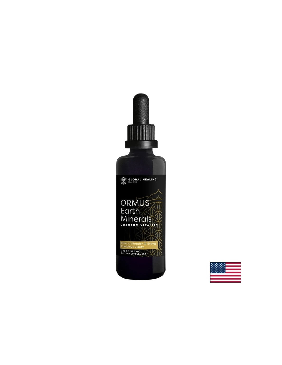 Pour un esprit clair, une conscience claire et une tranquillité d'esprit - Ormus Earth Minerals ™, laisse tomber 59,2 ml