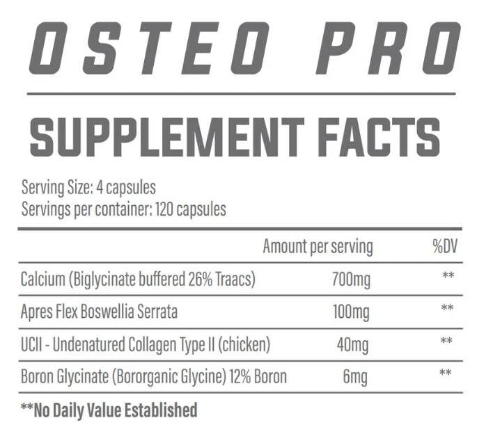 OSTEO PRO | avec collagène de type 2 - 120 capsules