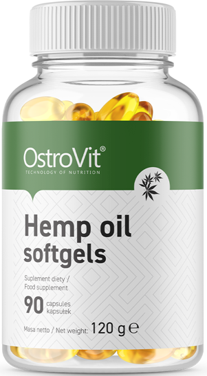 Huile de graines de chanvre/Omega 3-6-9 Complexe 90 Capsules de gel