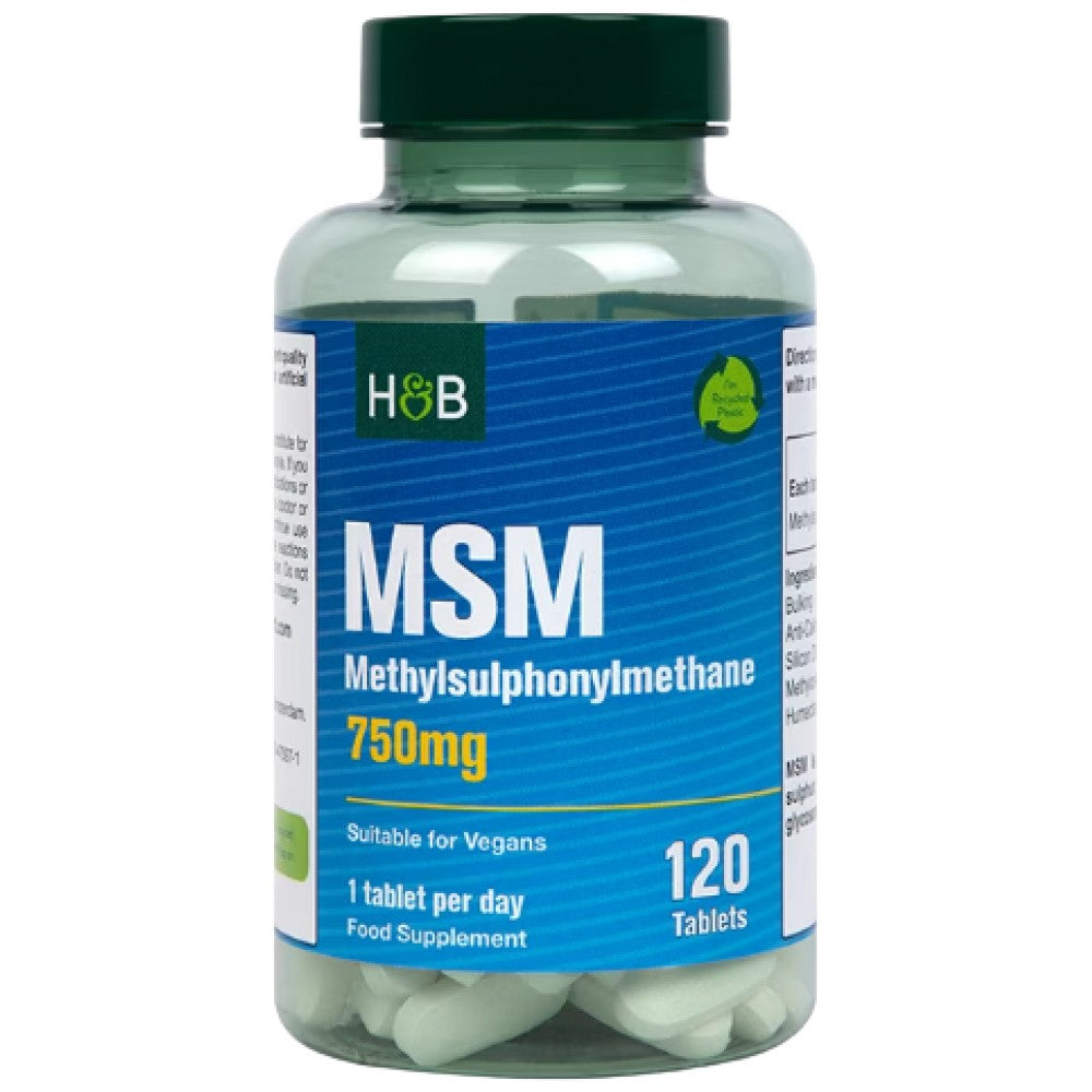 MSM/méthylsulphonylméthane 750 mg - 120 comprimés