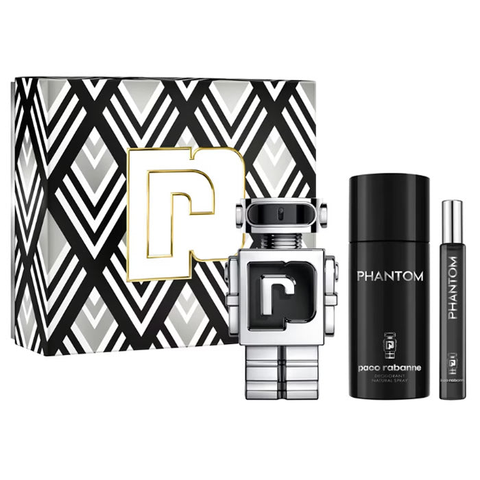 <tc>PACO RABANNE</tc> Phantom Eau de Toilette Vaporisateur 100 ml Coffret 3 Pièces