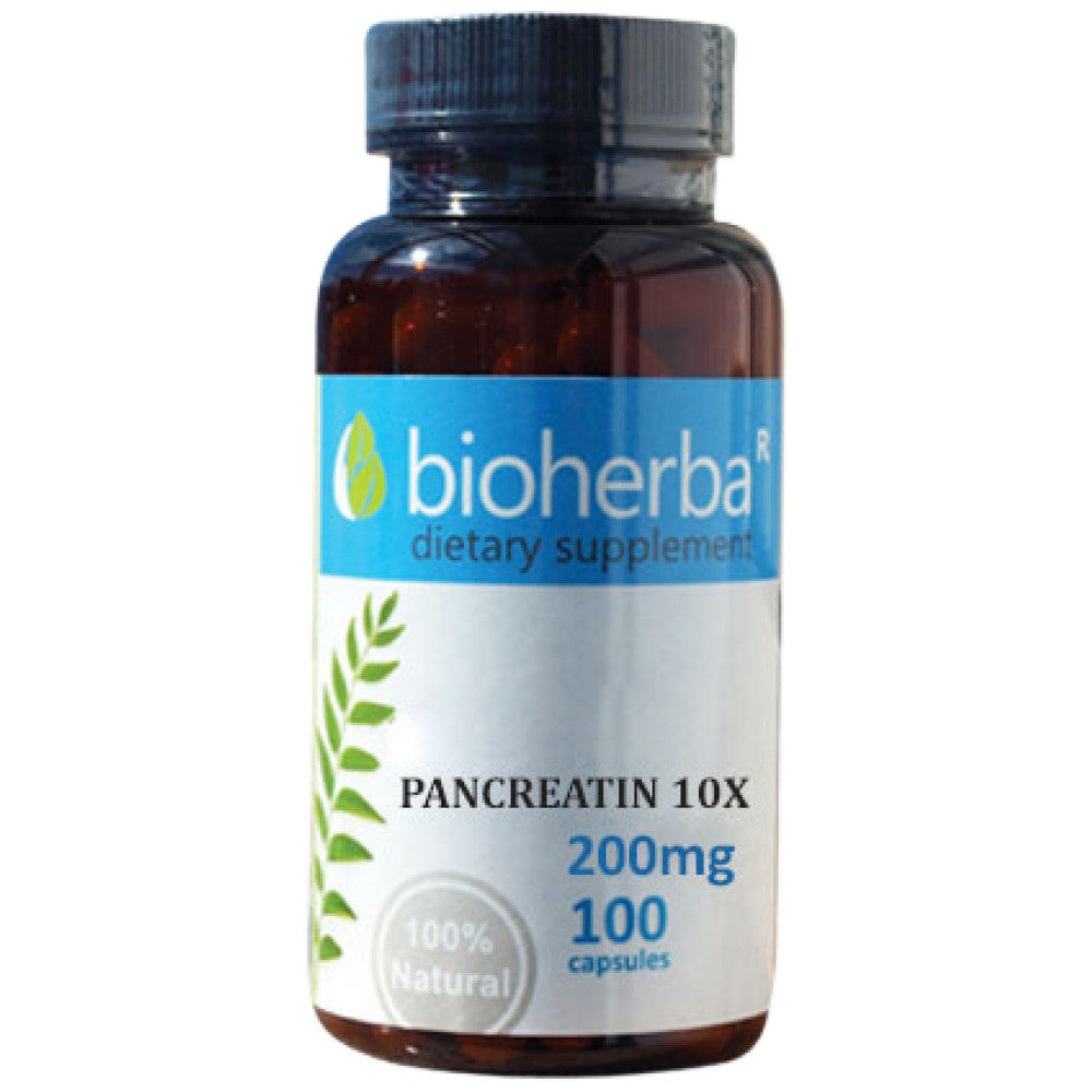 Pancréatine 10x 200 mg - 100 capsules