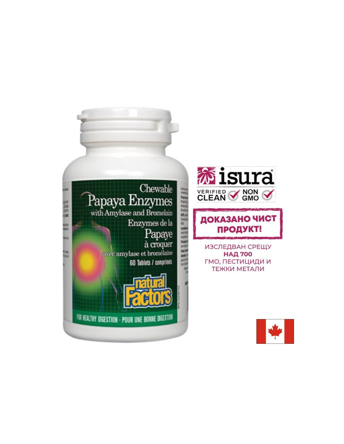 Enzymes de papaye - 60 comprimés à croquer