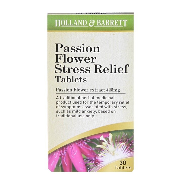 Soulagement du stress de la fleur de la passion 30 comprimés Holland & Barrett