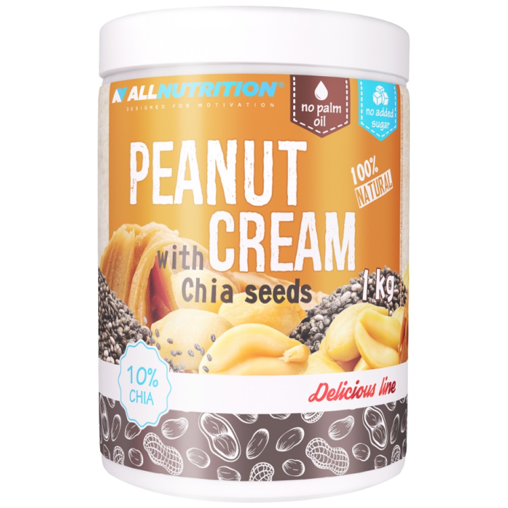 Crème d'arachide avec graines de chia 1000 grammes