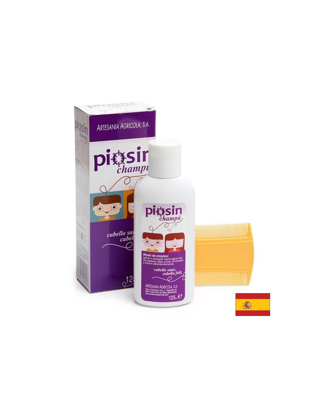 Piosin champú - Shampoing contre les poux, 125 ml Arte<tc>san</tc>je