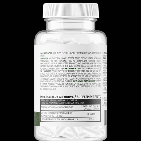 Pipérine 95 Vege | 10 mg 100 capsules