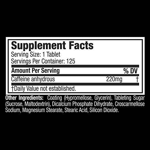 Platine Cafeine 220 mg - 125 comprimés