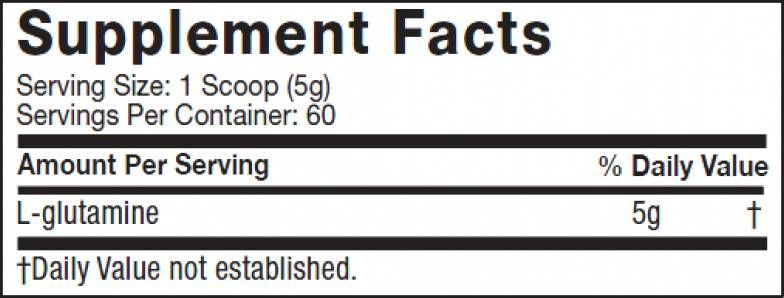 Glutamine en platine - 300 grammes