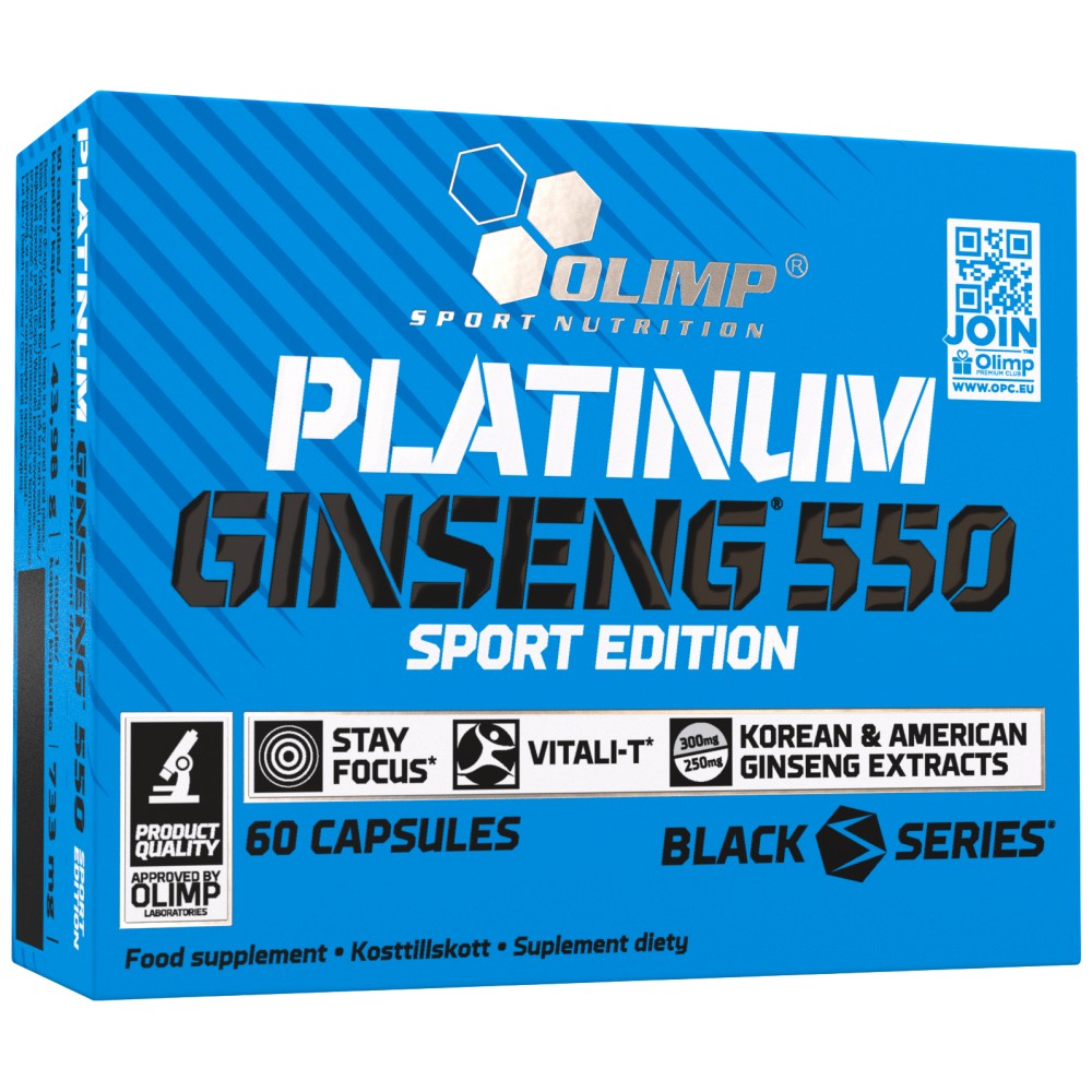 Platinum Ginseng ™ Sport Edition 550 mg - 60 capsules