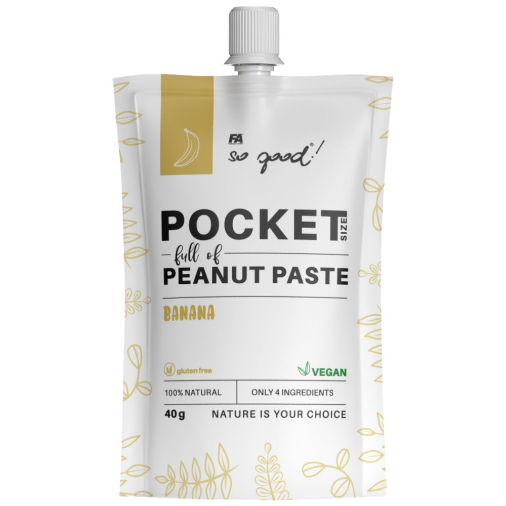 Taille de poche/pleine de pâte de beurre d'arachide/saveurs différentes 40 grammes