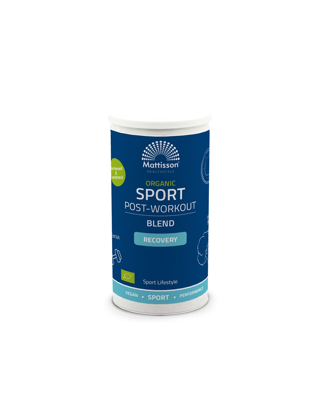 Mélange pour les smoothies après l'entraînement Blend Recovery Bio, 250 g de poudre