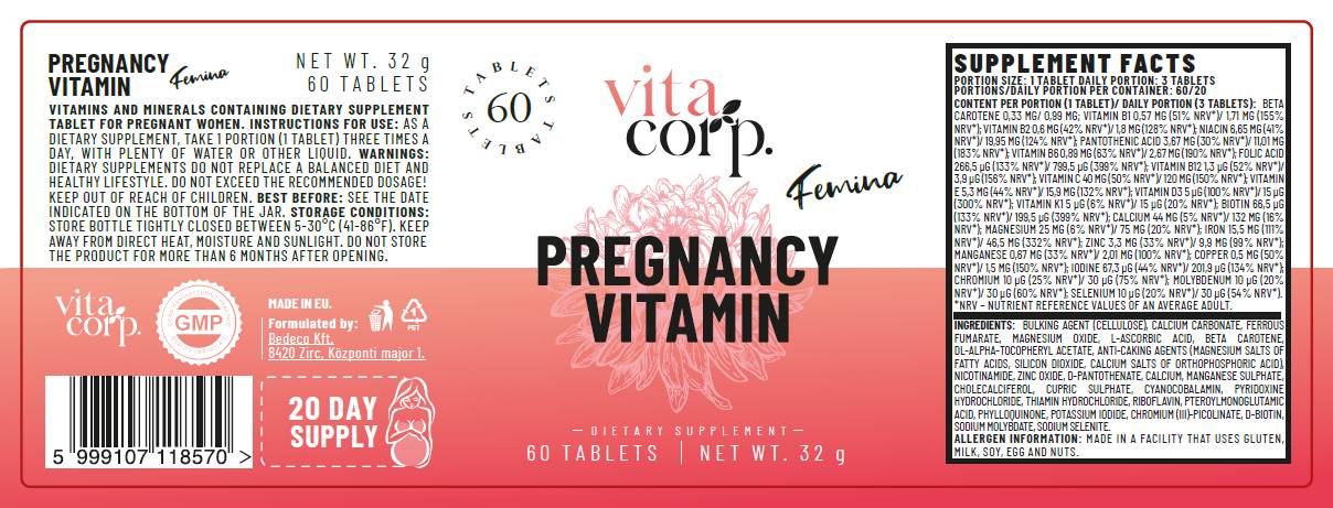 Grossesse Vitamin Femina - 60 comprimés