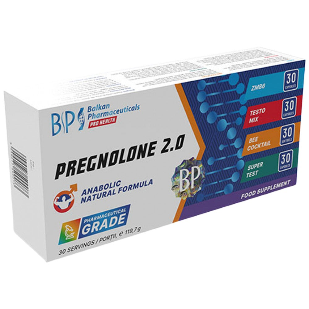 Pregnolone 2.0 | Formule naturelle anabolique 4 x 30 capsules