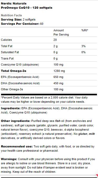 Promega coq10 - 120 capsules de gel