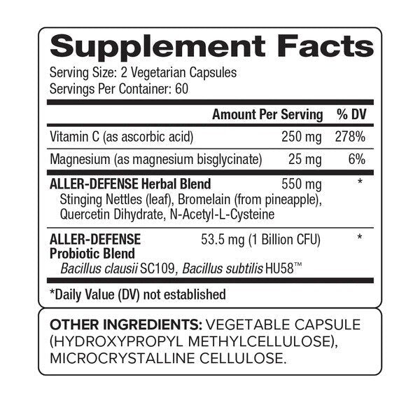 <tc>Probiogen</tc> Aller Defense Probiotic - Probiotique - 120 capsules