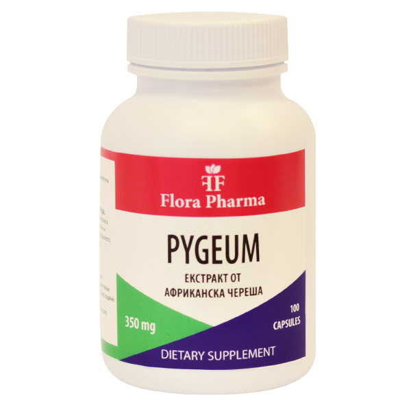 Pygeum 1400 mg/100 capsules, 25 doses/Flora Farma