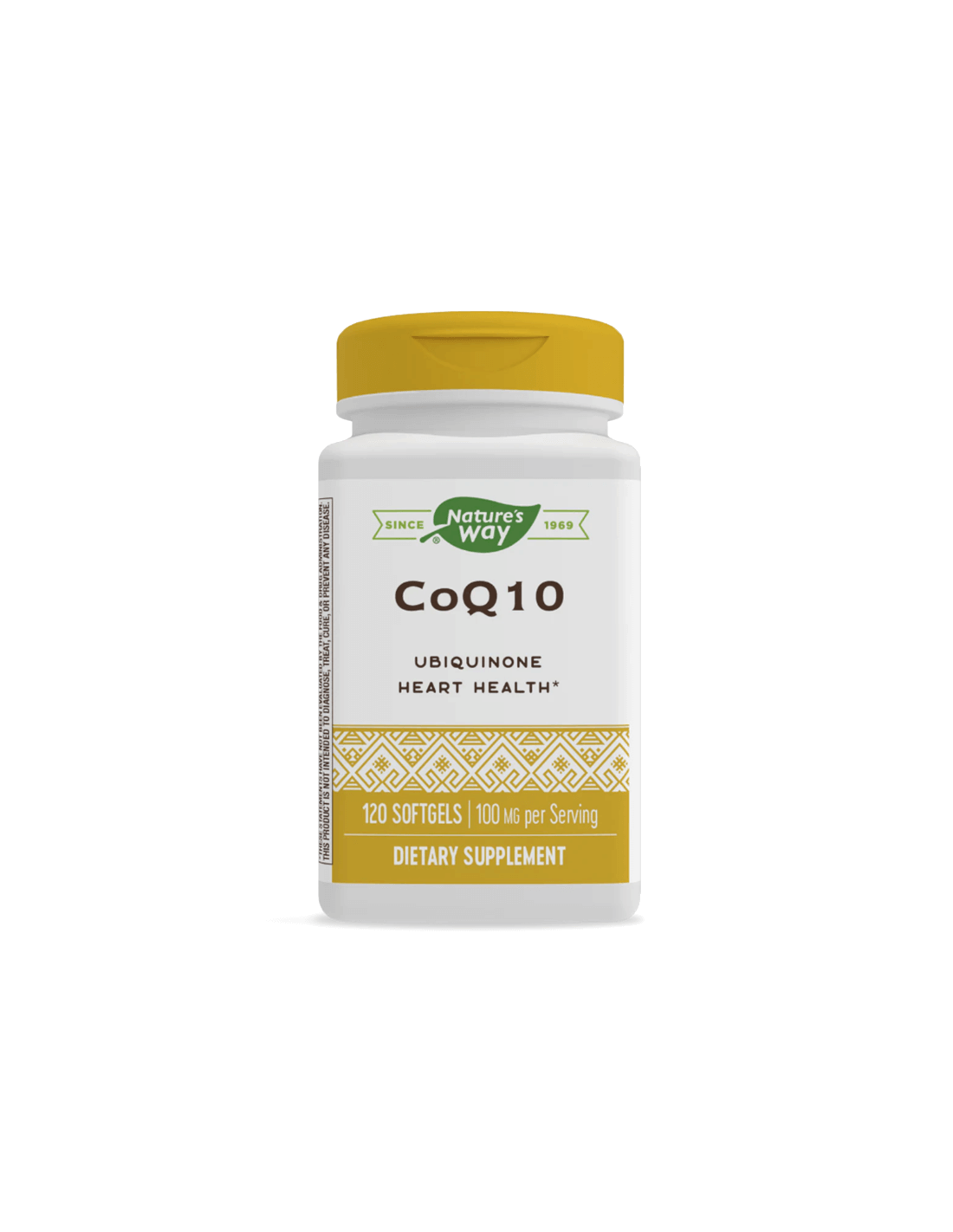 Coenzyme Q10 (ubiquinone) pour un cœur sain, 100 mg, 60 capsules de génie soft