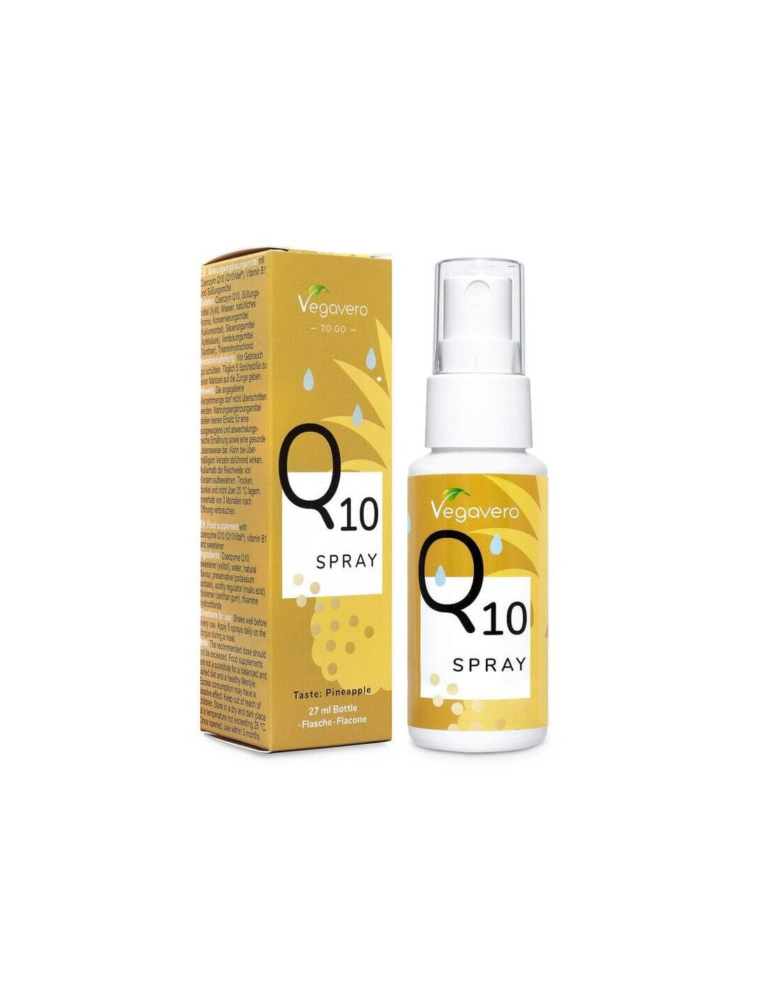 Spray Q10/ Coenzyme Q10/ Spray buccal, 27 ml, 100 % végétalien <tc>Vegavero</tc>
