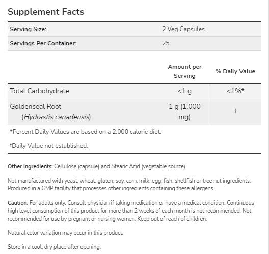 Racine d'or 500 mg - 50 capsules