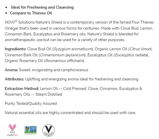 Bouclier de la nature | Mélange d'huile protecteur - 30 ml