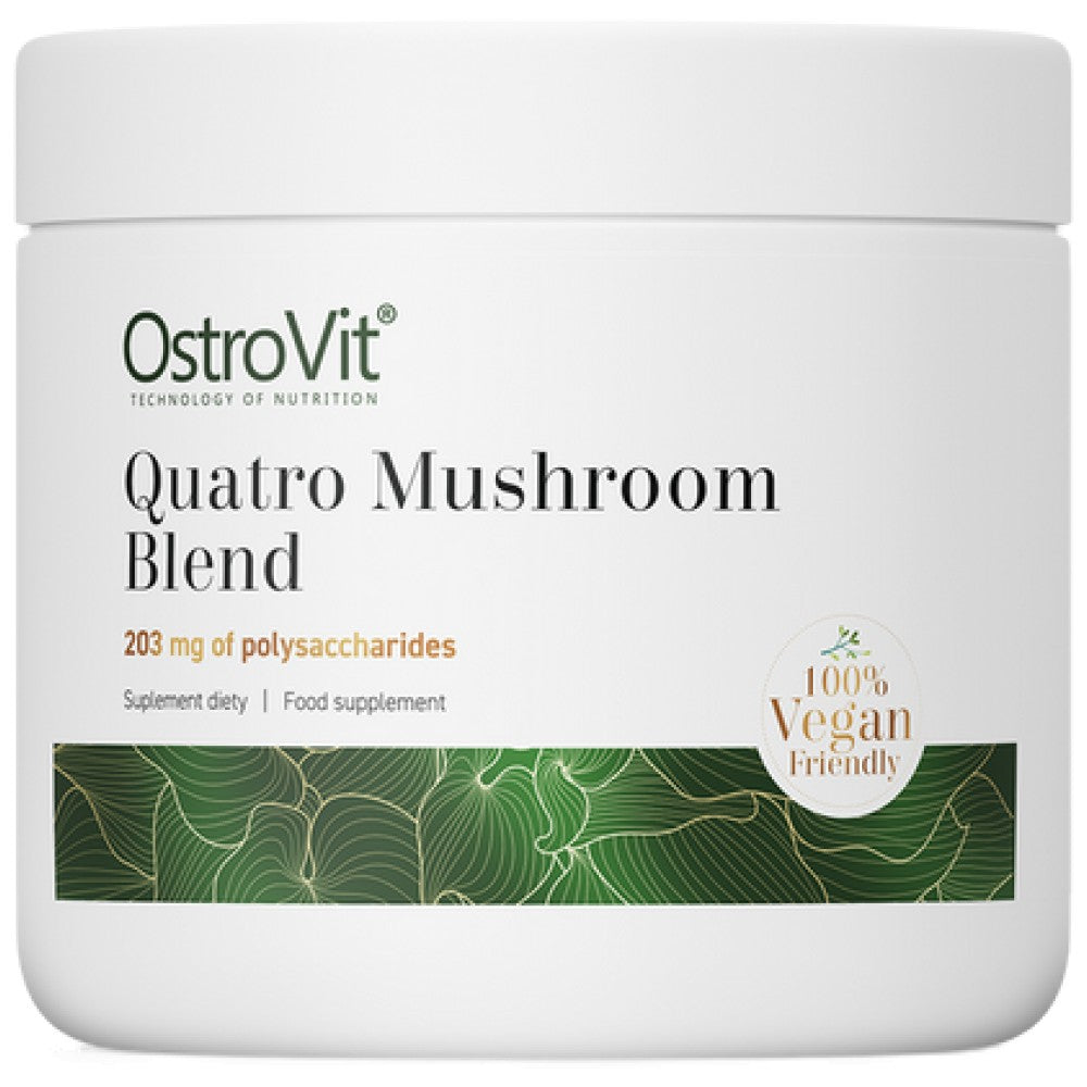 Poudre de mélange de champignons Quatro | Mane de Lion ~ reishi ~ Cordyceps ~ Chaga 100 grammes