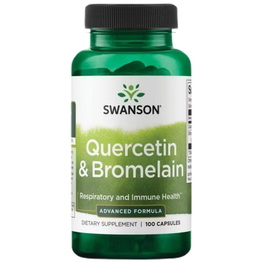 Quercétine et bromélaïne - Formule avancée - 100 capsules