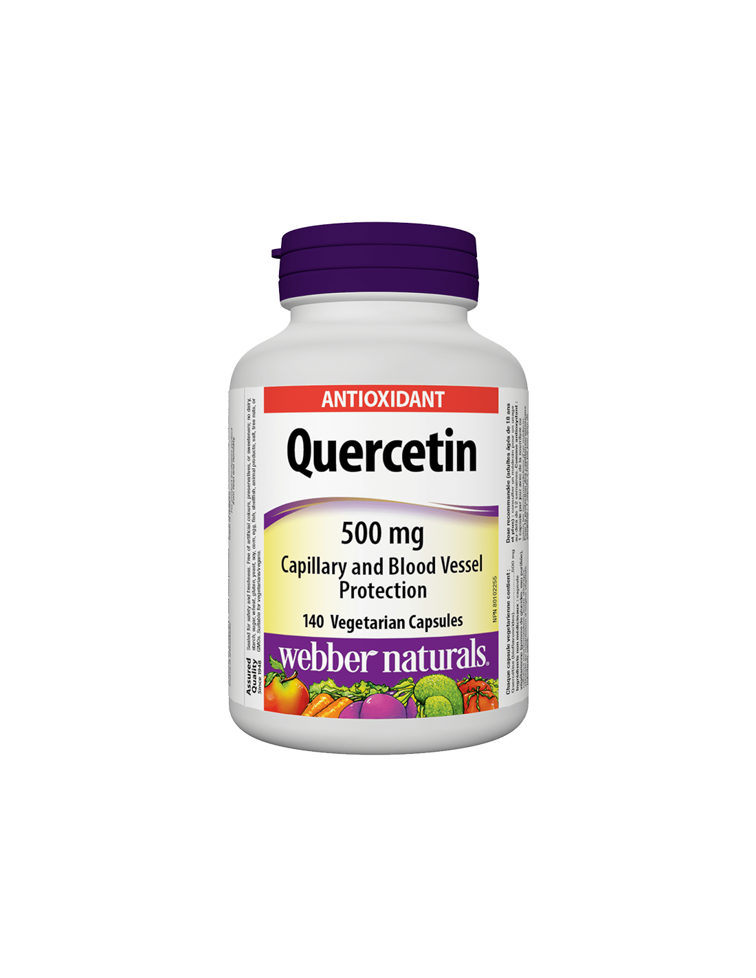 Quercétine/quercétine 500 mg, 140 capsules
