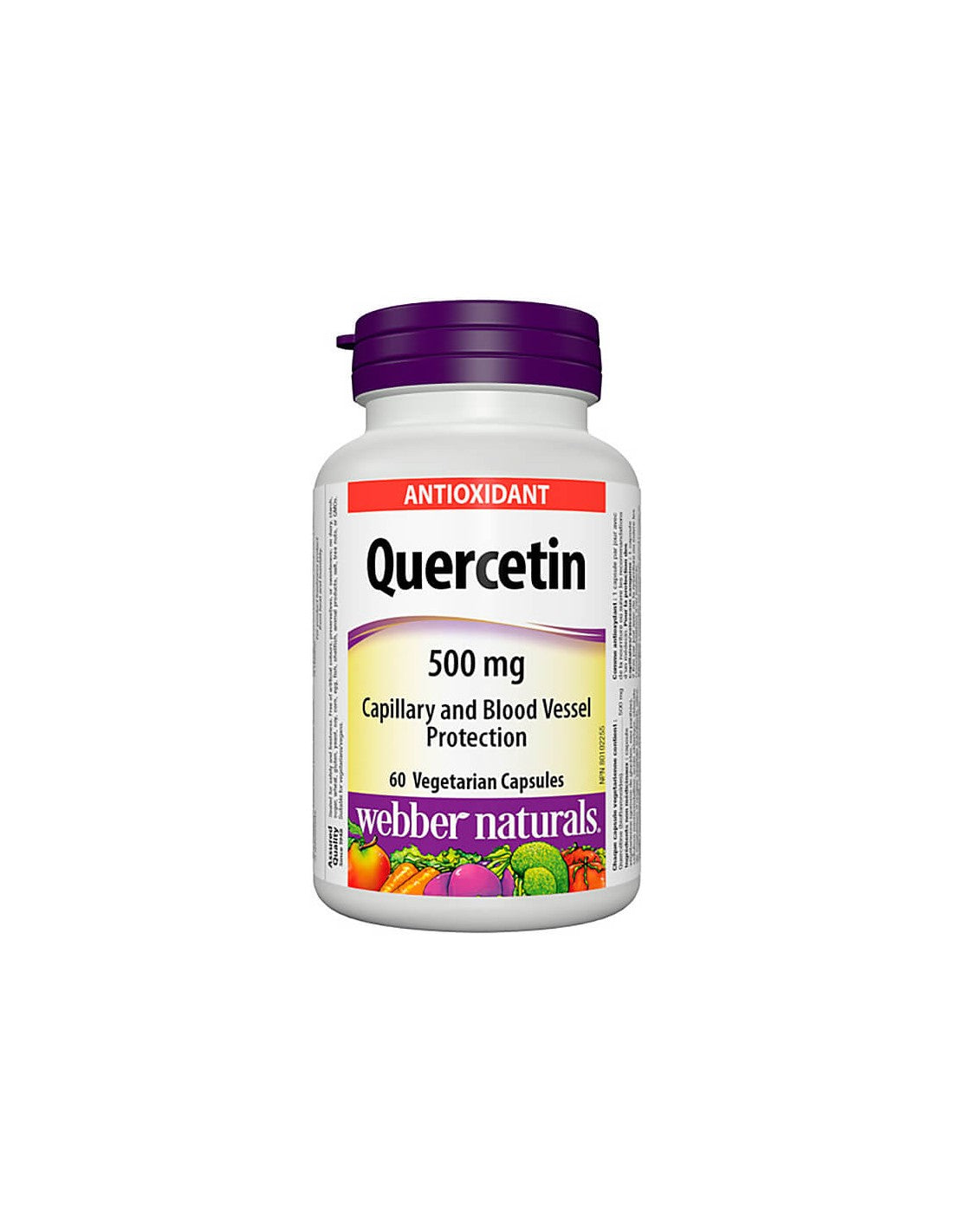 Quercétine - Quercétine 500 mg, 60 capsules