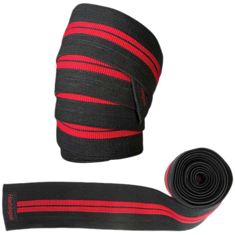 Enveloppements de genoux de ligne rouge - noir/rouge