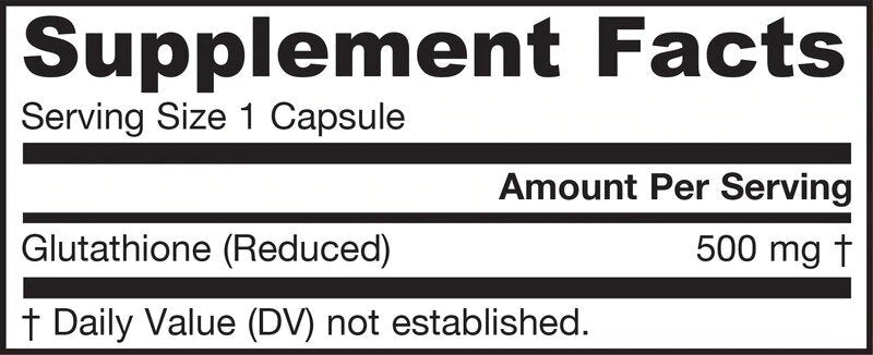 Glutathion réduit 500 mg - 60 capsules