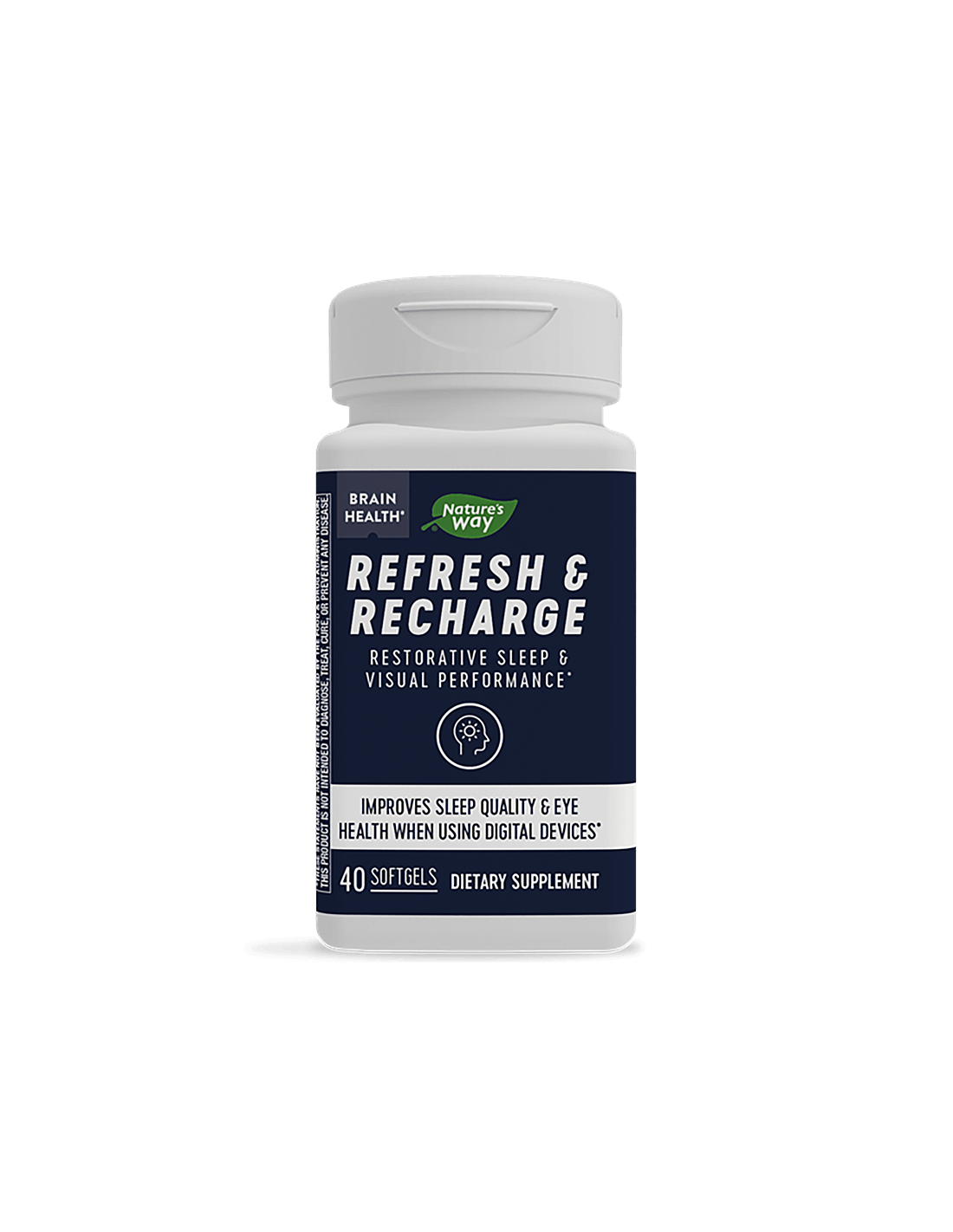 Actualiser et recharger/contre la fatigue et l'insomnie, 40 capsules de génie de la nature de la nature
